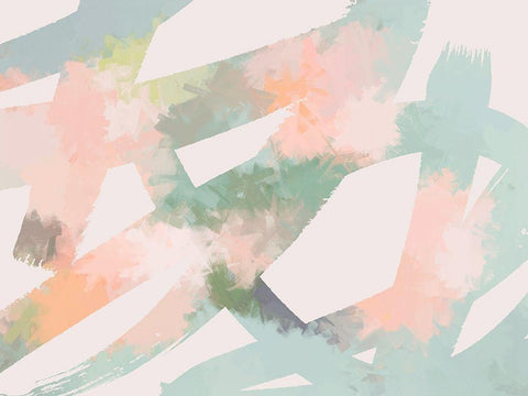 Morning Blossom White Modern Wood Framed Art Print with Double Matting by Urban Road