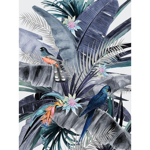 Paradise Dusk Gold Ornate Wood Framed Art Print with Double Matting by Urban Road