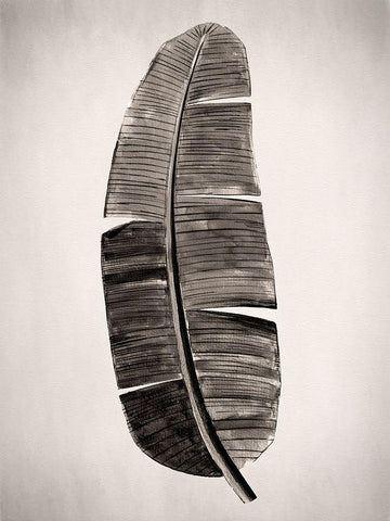 Verdure II Sepia White Modern Wood Framed Art Print with Double Matting by Urban Road