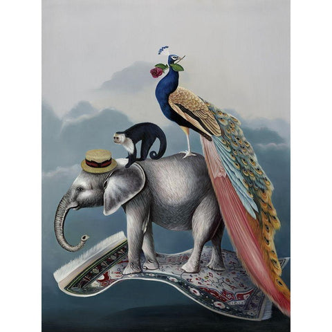 A Grand Adventure  Black Modern Wood Framed Art Print by Urban Road