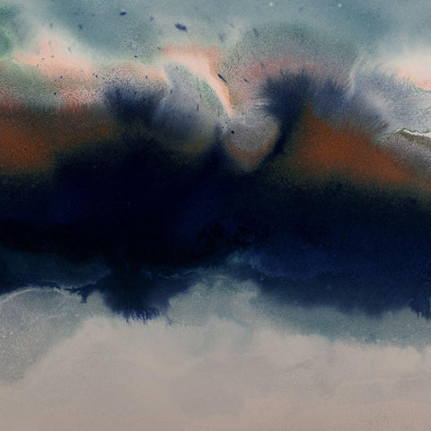 Burnished I Black Ornate Wood Framed Art Print with Double Matting by Urban Road