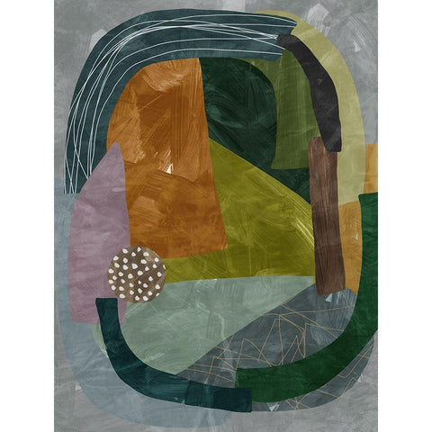 Labyrinth I  Black Modern Wood Framed Art Print by Urban Road