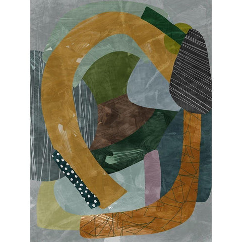 Labyrinth II  White Modern Wood Framed Art Print by Urban Road