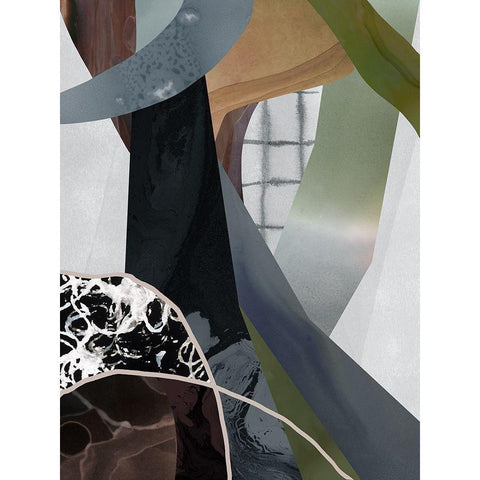 Wires Crossed White Modern Wood Framed Art Print by Urban Road