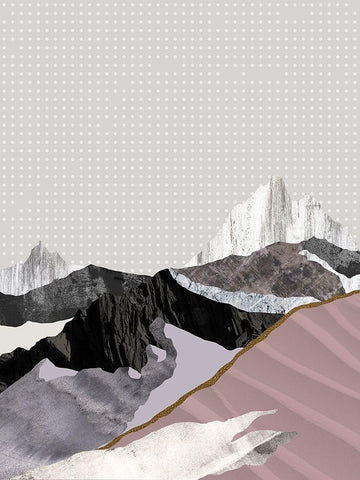 Moving Mountains II  Black Ornate Wood Framed Art Print with Double Matting by Urban Road