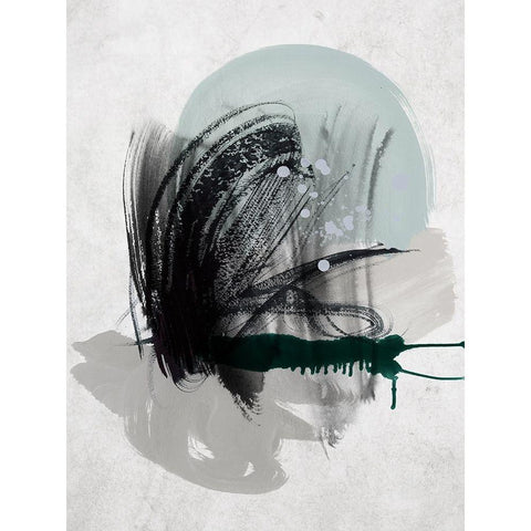Astray II Art Print Black Modern Wood Framed Art Print with Double Matting by Urban Road