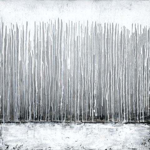 Silver Fog Art Print Gold Ornate Wood Framed Art Print with Double Matting by Urban Road