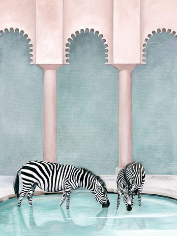 Office Gossip White Modern Wood Framed Art Print with Double Matting by Urban Road