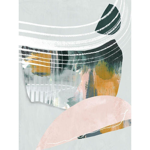 Opus II White Modern Wood Framed Art Print by Urban Road