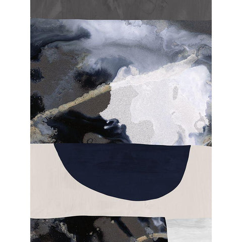 Lone Wolf I Black Modern Wood Framed Art Print with Double Matting by Urban Road