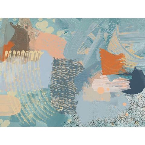 Thames  Gold Ornate Wood Framed Art Print with Double Matting by Urban Road