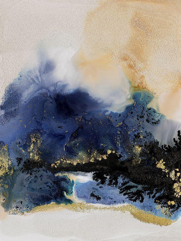 Starlight I Black Ornate Wood Framed Art Print with Double Matting by Urban Road