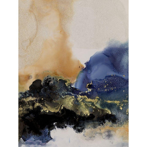 Starlight II Black Modern Wood Framed Art Print by Urban Road