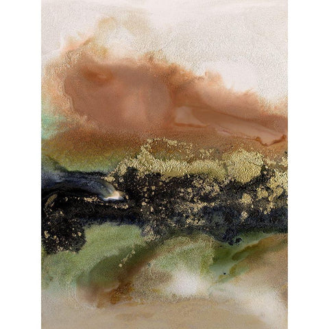 Gold Fever II Gold Ornate Wood Framed Art Print with Double Matting by Urban Road