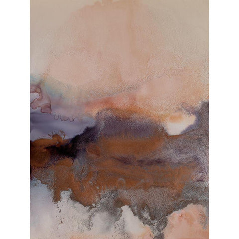 Wild Plum III White Modern Wood Framed Art Print by Urban Road