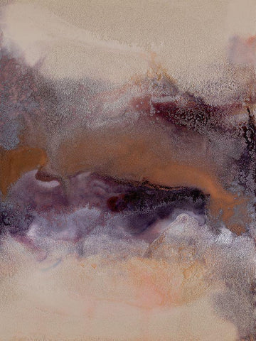 Wild Plum IV White Modern Wood Framed Art Print with Double Matting by Urban Road