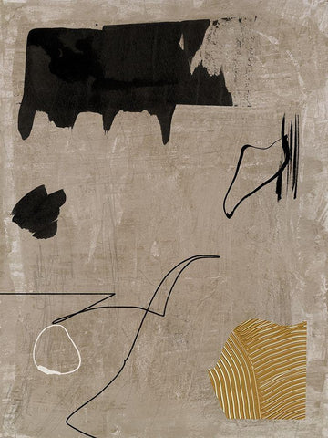 Set in Stone I Black Ornate Wood Framed Art Print with Double Matting by Urban Road