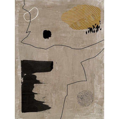 Set in Stone III White Modern Wood Framed Art Print by Urban Road