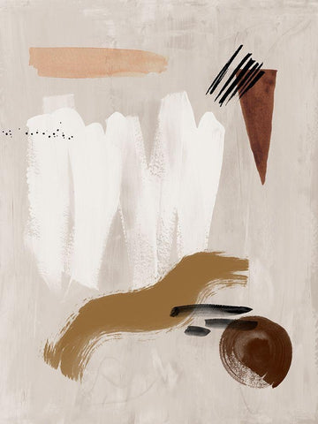 Dig Site I White Modern Wood Framed Art Print with Double Matting by Urban Road