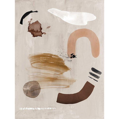 Dig Site II Black Modern Wood Framed Art Print by Urban Road