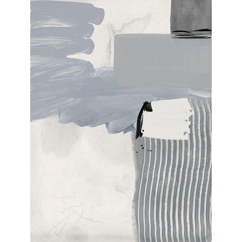 Concrete Decision III Black Modern Wood Framed Art Print with Double Matting by Urban Road
