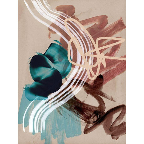 Messy Thoughts I Black Modern Wood Framed Art Print by Urban Road