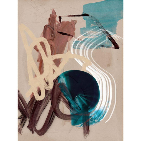 Messy Thoughts II White Modern Wood Framed Art Print by Urban Road