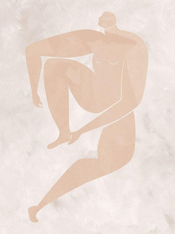 Amelie Cut-Out I Black Ornate Wood Framed Art Print with Double Matting by Urban Road