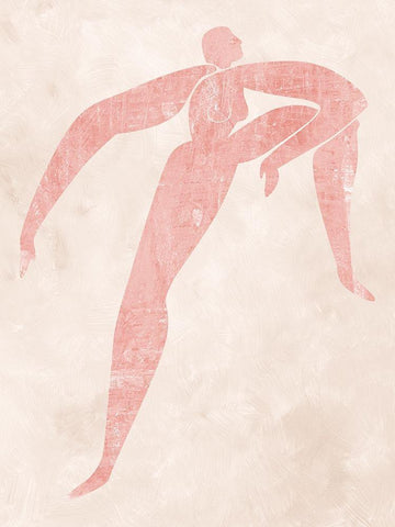 Marguerite Cut-Out II White Modern Wood Framed Art Print with Double Matting by Urban Road