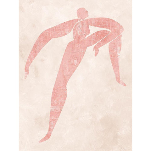 Marguerite Cut-Out II Black Modern Wood Framed Art Print with Double Matting by Urban Road