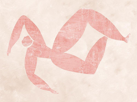 Marguerite Cut-Out III White Modern Wood Framed Art Print with Double Matting by Urban Road