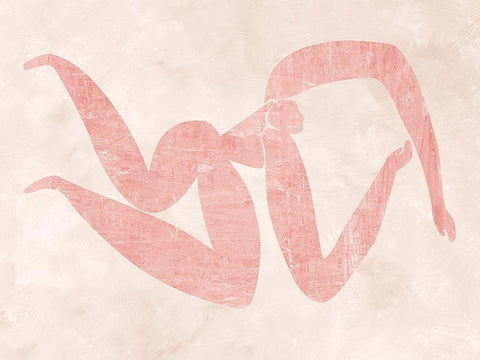 Marguerite Cut-Out IV White Modern Wood Framed Art Print with Double Matting by Urban Road