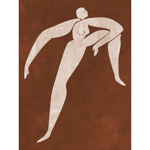 Caroline Cut-Out II Black Modern Wood Framed Art Print by Urban Road