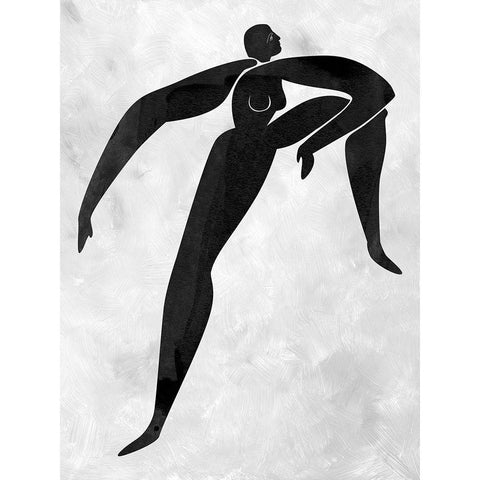 Lydia Cut-Out II White Modern Wood Framed Art Print by Urban Road