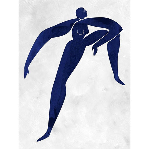 Gertrude Cut-Out II White Modern Wood Framed Art Print by Urban Road