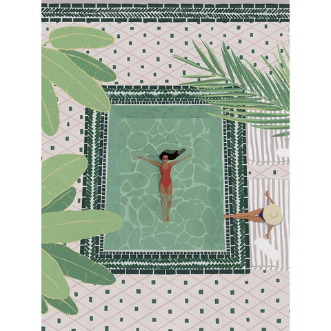 Carefree Callie Gold Ornate Wood Framed Art Print with Double Matting by Urban Road