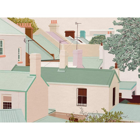 Paddington Gold Ornate Wood Framed Art Print with Double Matting by Urban Road