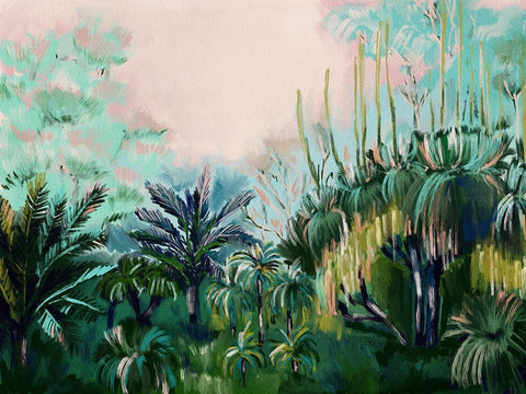 Mystery Island Black Ornate Wood Framed Art Print with Double Matting by Urban Road