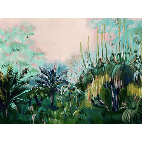 Mystery Island Black Modern Wood Framed Art Print by Urban Road