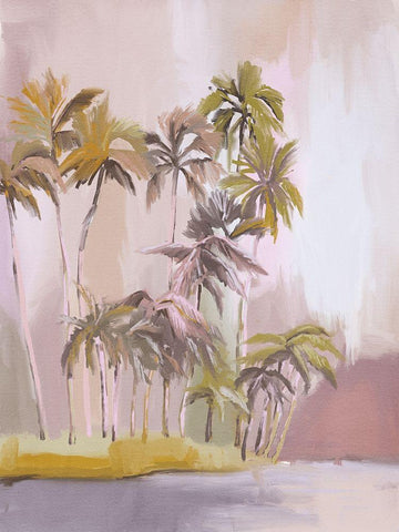 Island of Solitude White Modern Wood Framed Art Print with Double Matting by Urban Road