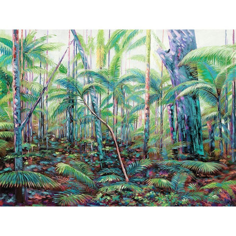 Hinterland Black Modern Wood Framed Art Print with Double Matting by Urban Road