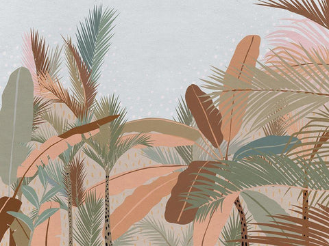 Peach Beach Black Ornate Wood Framed Art Print with Double Matting by Urban Road