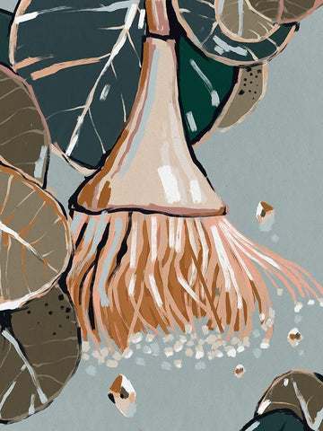 Dusty Flowering Gum I White Modern Wood Framed Art Print with Double Matting by Urban Road