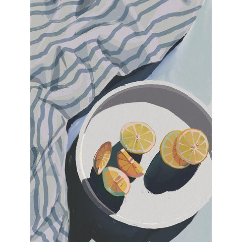 Orange You Glad White Modern Wood Framed Art Print by Urban Road