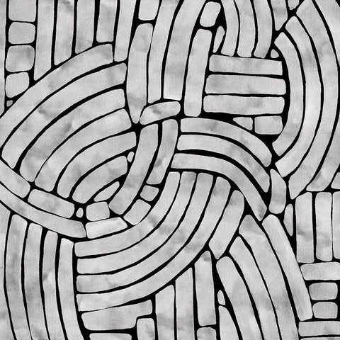 Stone Path White Modern Wood Framed Art Print by Urban Road