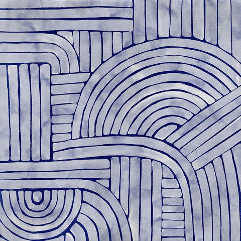 Roaming II White Modern Wood Framed Art Print by Urban Road