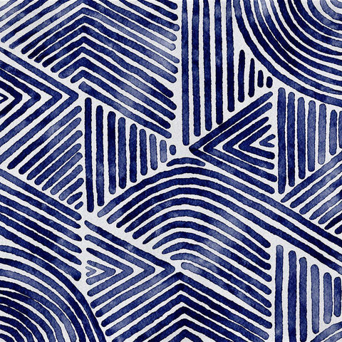 On Repeat II Black Modern Wood Framed Art Print with Double Matting by Urban Road