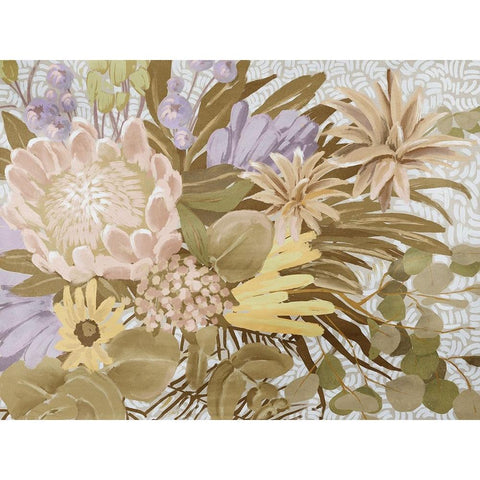 Native Brush II Gold Ornate Wood Framed Art Print with Double Matting by Urban Road