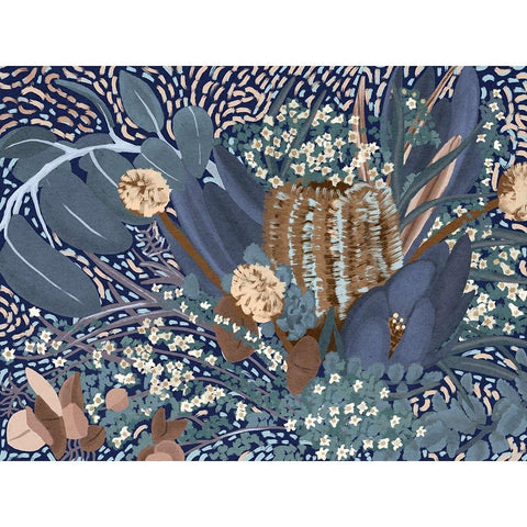 Nightfall II Black Modern Wood Framed Art Print by Urban Road