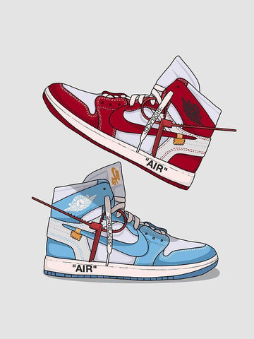 Fresh II White Modern Wood Framed Art Print with Double Matting by Urban Road